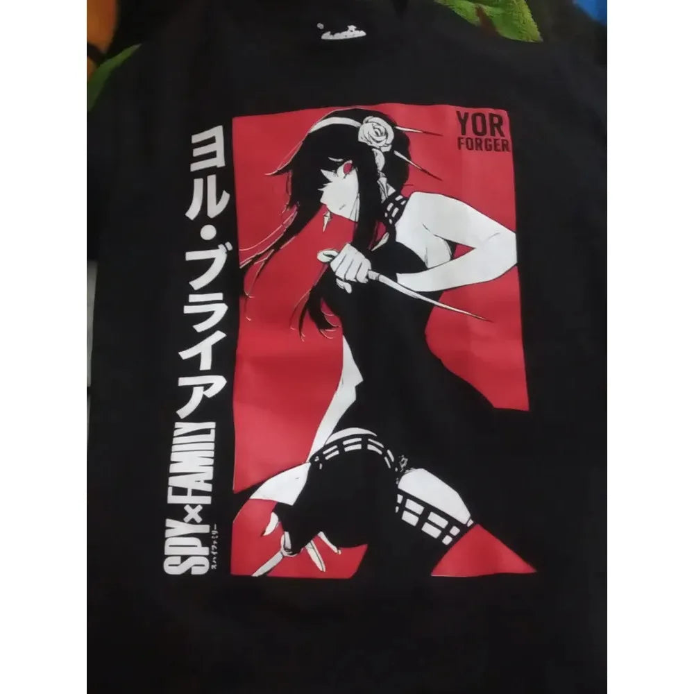 Spy x Family: Summer Anime Yor Unisex Graphics T-Shirt Manga All Size Graphic T Shirts Oversized Y2k T Shirt Women's Clothing