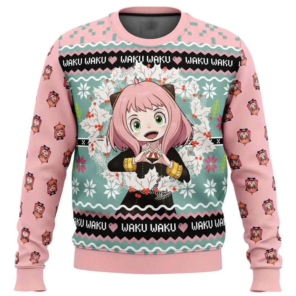 Spy x Family: New Anime Cute Christmas Sweater Men's And Women's Hoodies Fashion Couple Hoodies Sportswear Pullovers Sweater