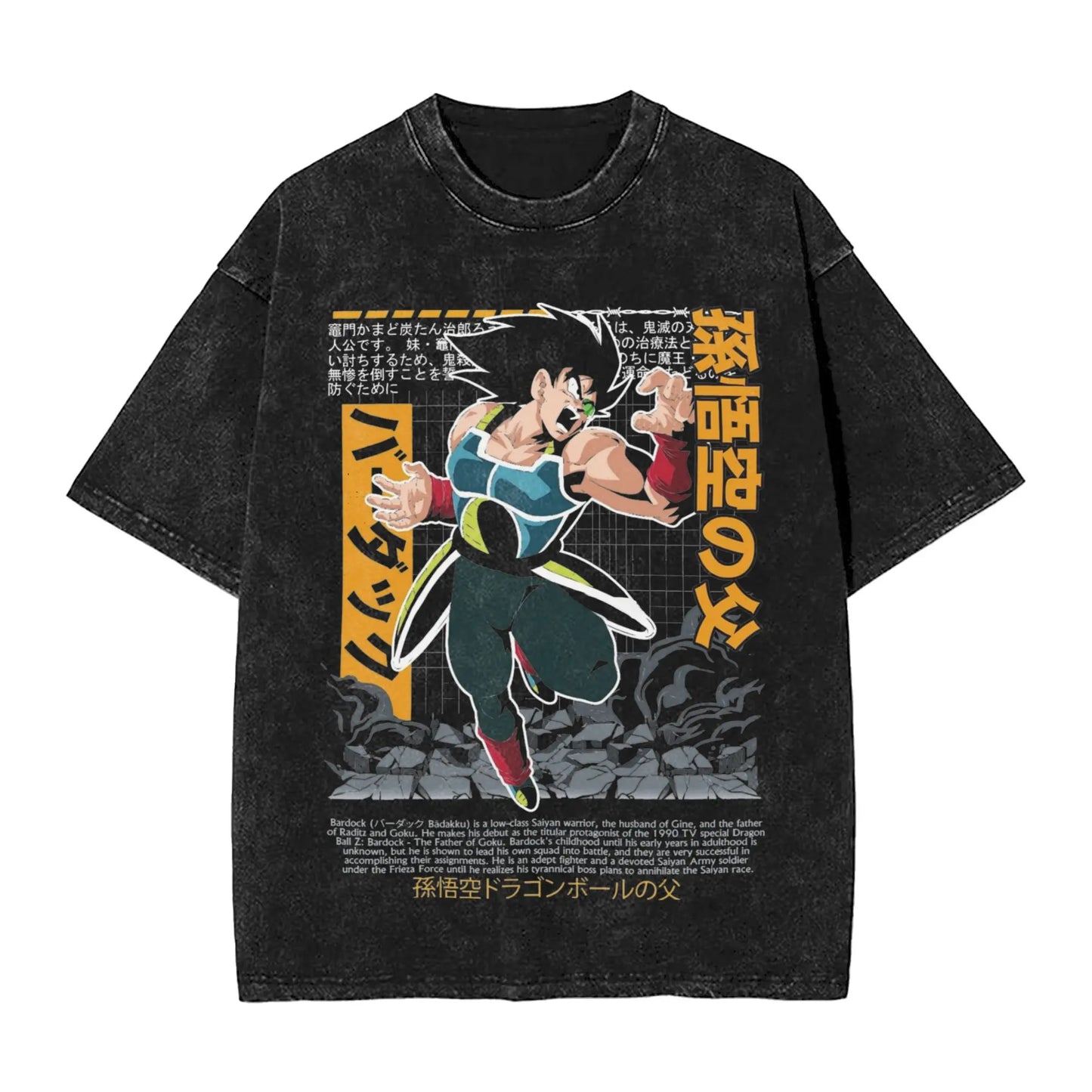 Dragon Ball: 2026 Master Roshi  Printed T-shirt Men's and Women's Washed T-shirt High Quality Vintage Cotton T-shirt Harajuku Tops