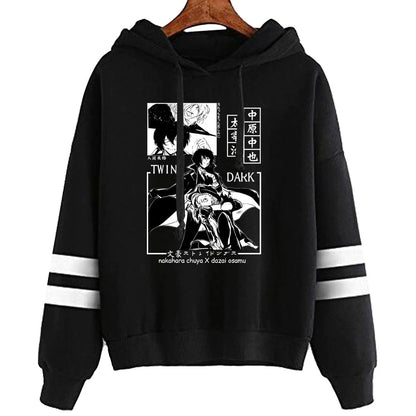 Bungo Stray Dogs: Hoodie Unisex Pocketless Sleeve Sweatshirt Men Women's Hoodie Harajuku Streetwear Japanese Manga