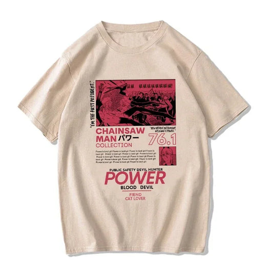 Chainsaw Man:  T Shirt Cartoon Pochita T-shirt Makima Harajuku Graphic Tees Clothing Tops Tshirt Manga
