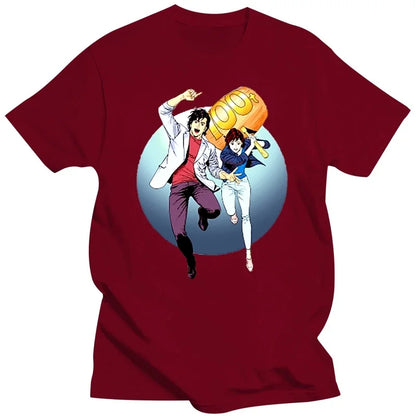 City Hunter: Funny Novelty Casual T-shirt Pop Style Skate Unisex Men men Top Tee Ryo Saeba Is A Lascivious  T Shirt