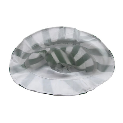 Bleach: Urahara Kisuke Cosplay Hat Green and White Stripe Cap Summer Cool Fisherman Hat