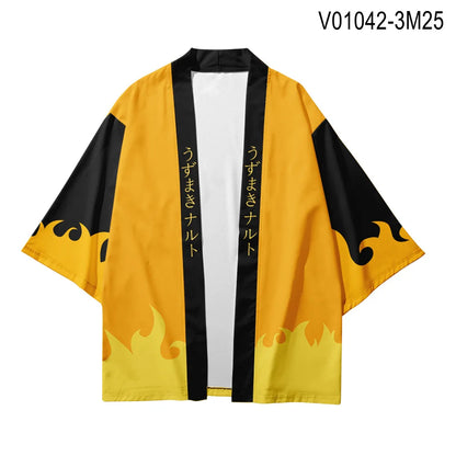 Demon Slayer - Naruto:  Japanese Cosplay Samurai Beach Cardigans 1