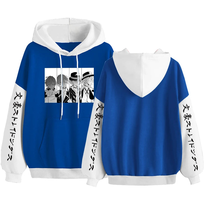 Bungo Stray Dogs:  Nakahara Chuuya Hoodies Women 90s Vintage Cartoon Shirt Spring Autumn Fleece Oversized Sweatshirts