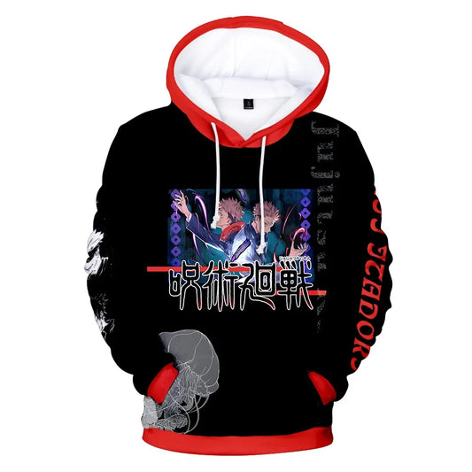 Jujutsu Kaisen: Itadori Yuji Fushiguro Megumi Satoru Ryomen Sukuna Hoodie Pullover Sweatshirt Anime Cosplay Jacket Coat Adult Youth