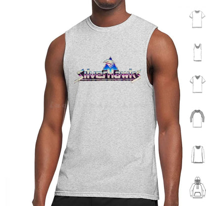 Silverhawks: Logo Tank Tops Print Cotton Thundercats 80s Retro He Man Cartoon Thundercat Vintage Cartoons Silverhawks