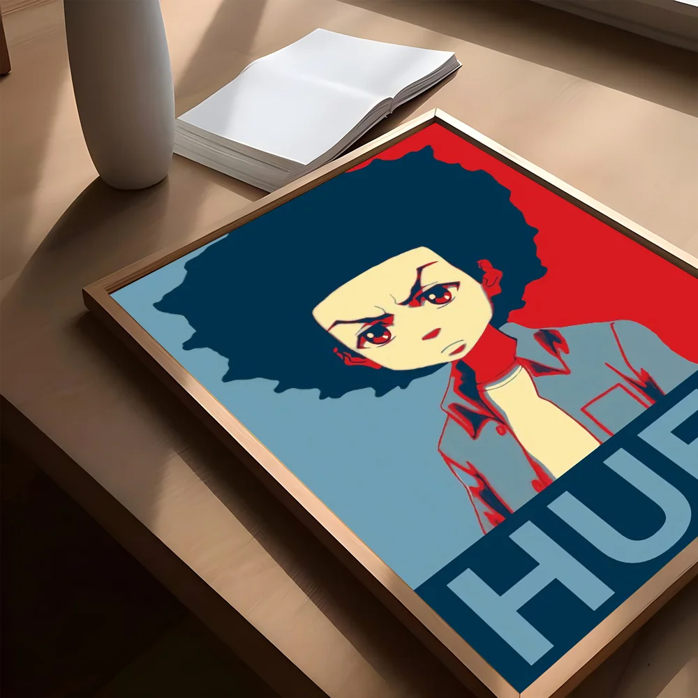 The Boondocks: Huey Freeman  Classic Anime Poster Fancy Wall Sticker for Living Room Bar Decoration Decor Art Wall Stickers
