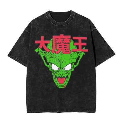 Dragon Ball: 2026 Master Roshi  Printed T-shirt Men's and Women's Washed T-shirt High Quality Vintage Cotton T-shirt Harajuku Tops