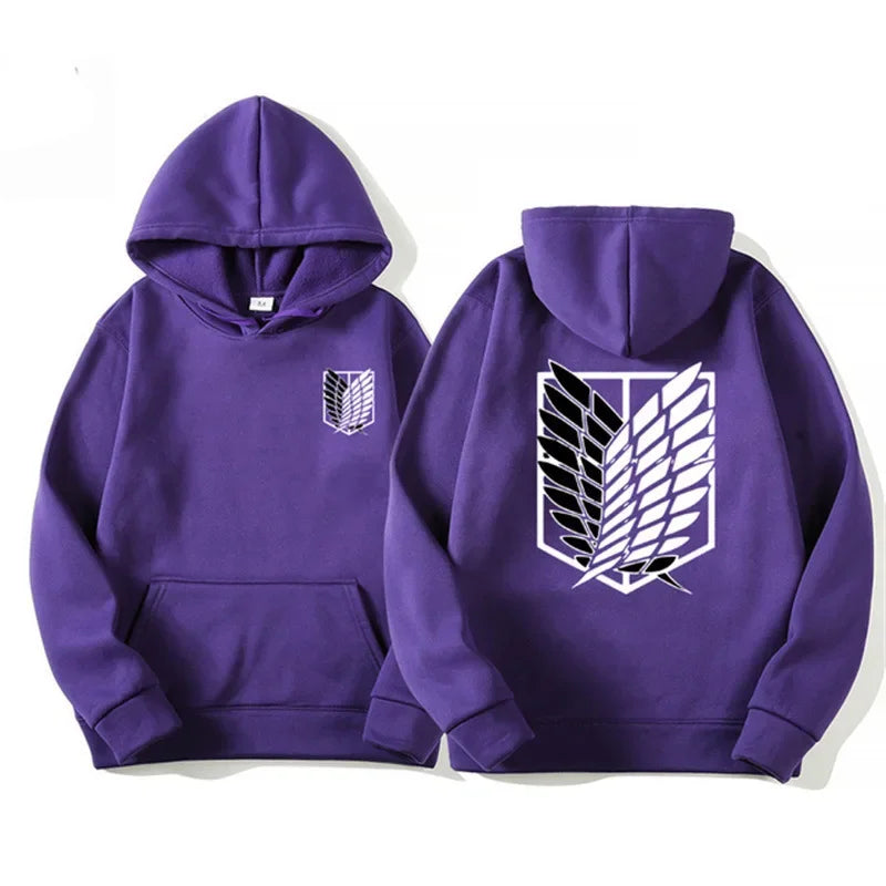 Attack on Titan: Men's Hoodies Anime Hoodies Men and Women Streetwear Pullover Harajuku Shingeki No Kyojin Hoodies Sweatshirt