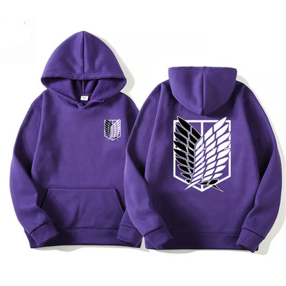 Attack on Titan: Men's Hoodies Anime Hoodies Men and Women Streetwear Pullover Harajuku Shingeki No Kyojin Hoodies Sweatshirt