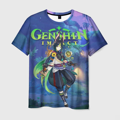 Genshin Impact: 3D Print Men's/Women's T-Shirts Summer Fashion Harajuku Short Sleeve Tee Top Oversized Streetwear