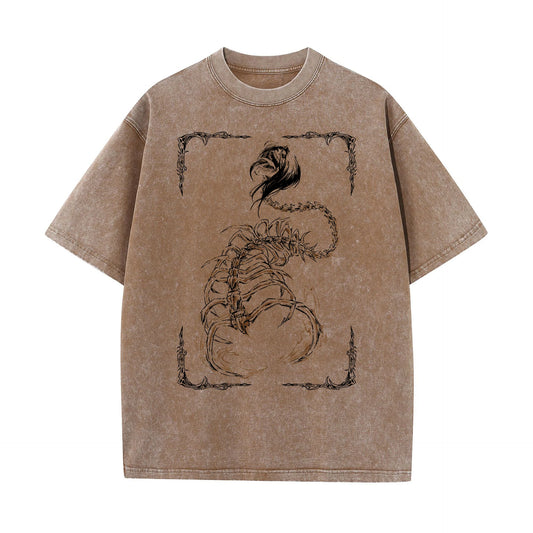 Attack On Titan :T-Shirt Hip Hop Streetwear Graphic Print Oversize Tshirt Short Sleeve Cotton Loose Vintage Tops