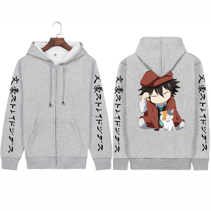 Bungo Stray Dogs: Kawaii Boy Edogawa Rampo Hoodies Harajuku Creative Cartoon Streetwear Long Sleeve Loose Sweatshirt