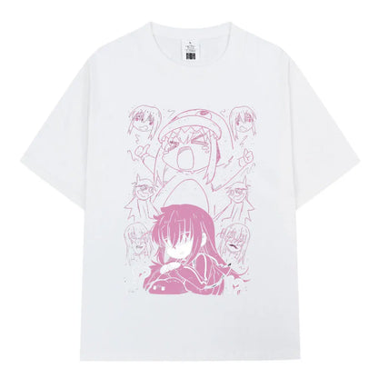 Bocchi The Rock: T-shirt Anime Gotoh Hitori Graphic T-shirts Men Women Summer Oversized Cotton T Shirts Streetwear