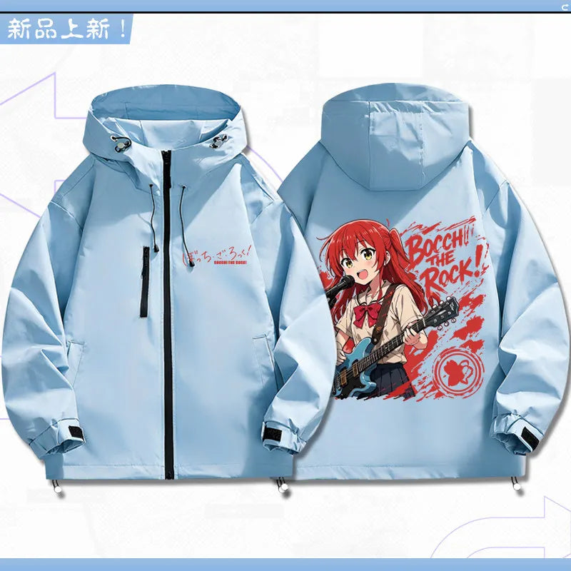 Bocchi The Rock: Yamada Ryo Cosplay Coat Tops Jacket Zipper Fan Figures Halloween Gift Gifts Xmas Role Play Anime