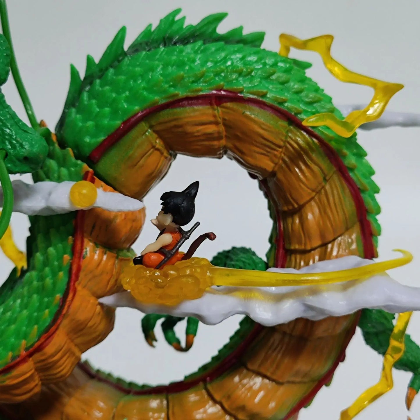 Dragon Ball: 24cm  Anime Figure Shenron Figure Goku And Shenron Figurine Model Pvc Statue Doll Collection Room Toy Gifts