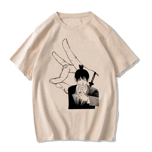 Chainsaw Man:  T Shirt Cartoon Pochita T-shirt Makima Harajuku Graphic Tees Clothing Tops Tshirt Manga