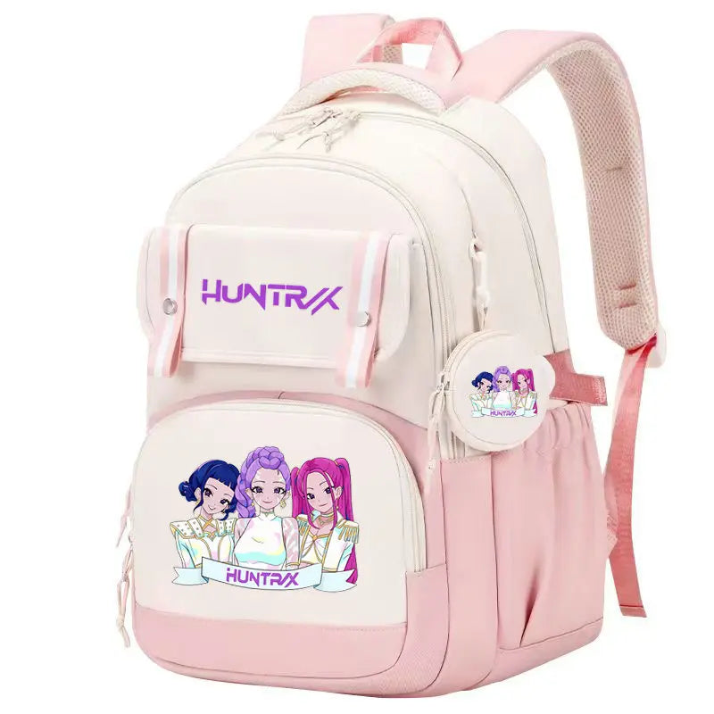 KPop Demon Hunters: Backpack Print Capacity Lightweight Daypack Schoolbag Girl Casual Travel Commute Bag