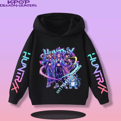 KPop Demon Hunters:  Children's Sweatshirt Girls' Clothes Girls' Sweatshirt New Fall and Winter New Cute Fashion Hoodie