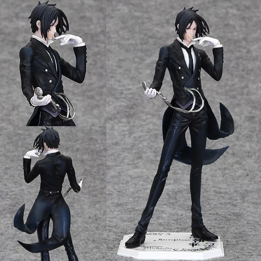 Black Butler:20CM Anime  Kuroshitsuji Sebastian Michaelis Figure 1/8 Animation Model Toy Gift Collection Action Figure PVC