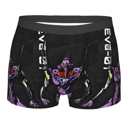 Evangelion: Underwear Mecha Style Doomsday Animation Boxer Briefs Stretch Shorts Panties Underpants