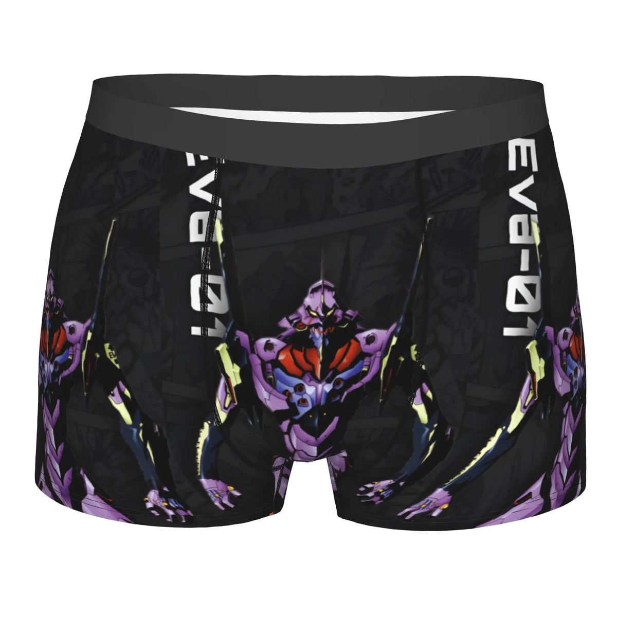 Evangelion: Underwear Mecha Style Doomsday Animation Boxer Briefs Stretch Shorts Panties Underpants