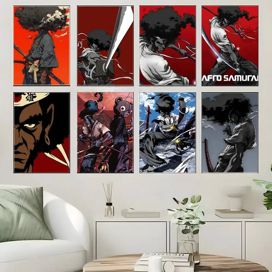 Afro Samurai : Revenge Anime A-Poster Crease Free Waterproof Durable All Space Wall Decor