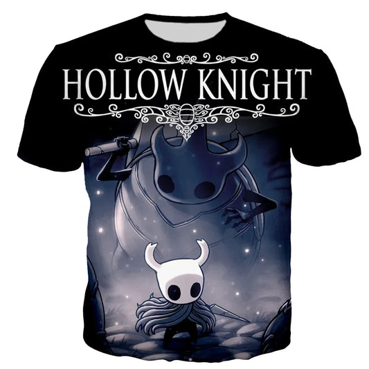 Hollow Knight: 3D Print T-Shirts Men Women Casual Streetwear Oversized Short Sleeve T Shirt Harajuku Male Tees Tops Clothing