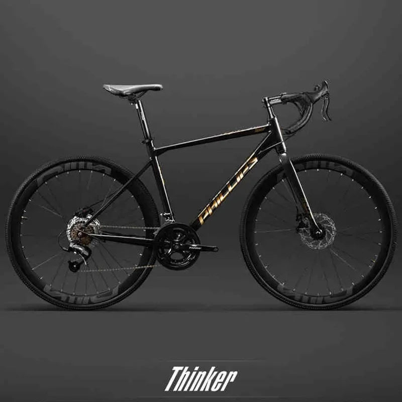 Yowamushi Pedal: 700c Aluminium Alloy Racing Road Bicycles Super light Gravel Road Bickes City Commuting Variable Speed Bicycle 27/30 Speed Bike
