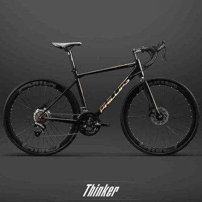 Yowamushi Pedal: 700c Aluminium Alloy Racing Road Bicycles Super light Gravel Road Bickes City Commuting Variable Speed Bicycle 27/30 Speed Bike