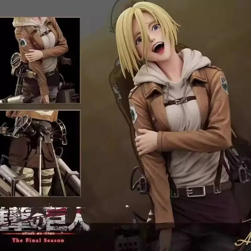 Attack On Titan:28cm  Figures Annie Leonhart Figures Pvc Statue Collection Model Room Decoration Birthday Gift Toys