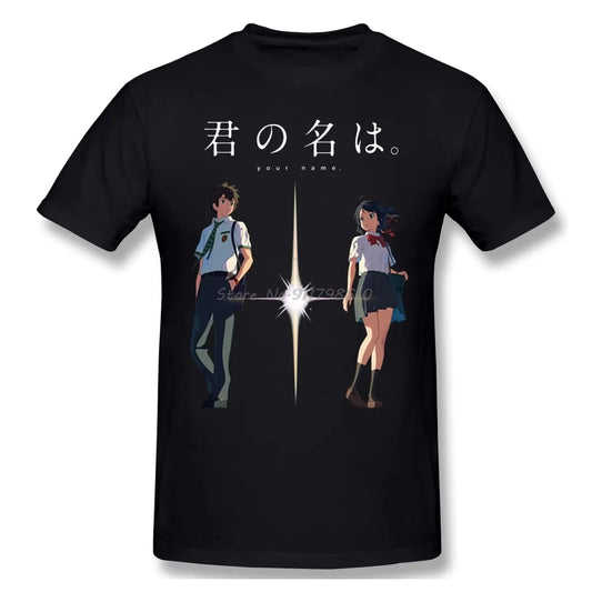 Your Name: Love Anime T-shirt Men Women Cotton Short Sleeve Custom Men's Clothes Tees Harajuku Streetwear