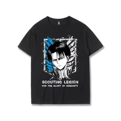 Attack on Titan:   T Shirt Scouting Legion Clothes Shingeki No Kyojin Tee Shirt Attack on Titan Giant Short-sleeve T-shir Men Women