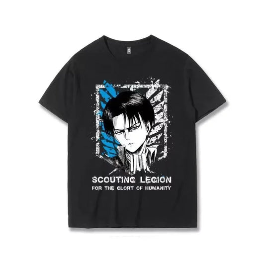 Attack on Titan:   T Shirt Scouting Legion Clothes Shingeki No Kyojin Tee Shirt Attack on Titan Giant Short-sleeve T-shir Men Women