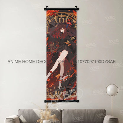 Genshin Impact: Posters Kamizato Ayaka Home Decor Klee Decorative Painting Barbara Scrolls Picture Arataki Itto Wall Artwork Sayu
