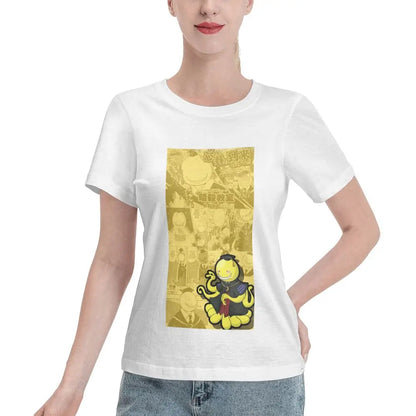 Assassination Classroom: Octopus Koro Sensei T-Shirt Women Short Sleeve T Shirts O-Neck Clothes Cotton Summer Tees Streetwear