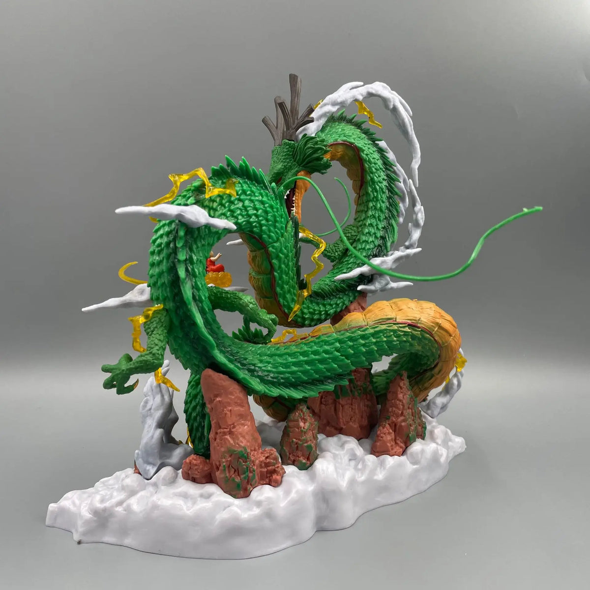 Dragon Ball: 24cm  Anime Figure Shenron Figure Goku And Shenron Figurine Model Pvc Statue Doll Collection Room Toy Gifts