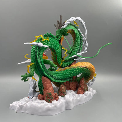 Dragon Ball: 24cm  Anime Figure Shenron Figure Goku And Shenron Figurine Model Pvc Statue Doll Collection Room Toy Gifts