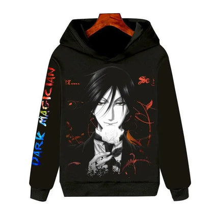 Black Butler: Long Sleeve Hoodie 3D Clothing Unisex Warmth Youth Fashion Sports Cartoon Anime Design Not Deformable
