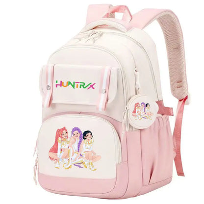 KPop Demon Hunters: Backpack Print Capacity Lightweight Daypack Schoolbag Girl Casual Travel Commute Bag