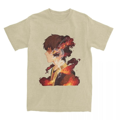 Avatar The Last Airbender: Zuko T-Shirt Men 100%Cotton Short Sleeve Round Neck Summer Tops