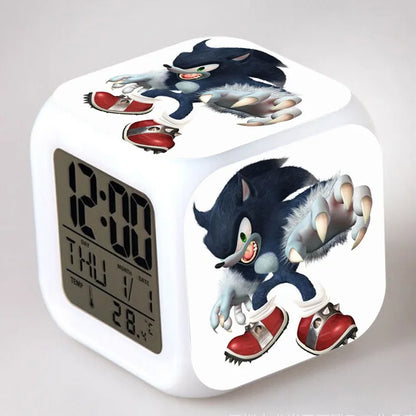Sonic the Hedgehog: Alarm Clock Creative 8x8x8cm LED Cube with Light Display Time Week Month