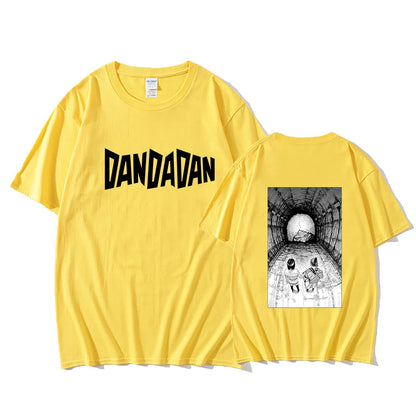 Dandadan: Takakura Ken T-shirts Japanese Characters Tshirts 100% Cotton High Quality T Shirts Sense Of Design