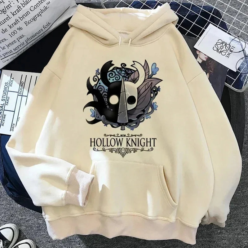 Hollow Knight: Silksong Print Hoodies Women Men Oversized Y2k Aesthetic Autumn Winter Thick Fleece Pullover Hoddies Streetwear