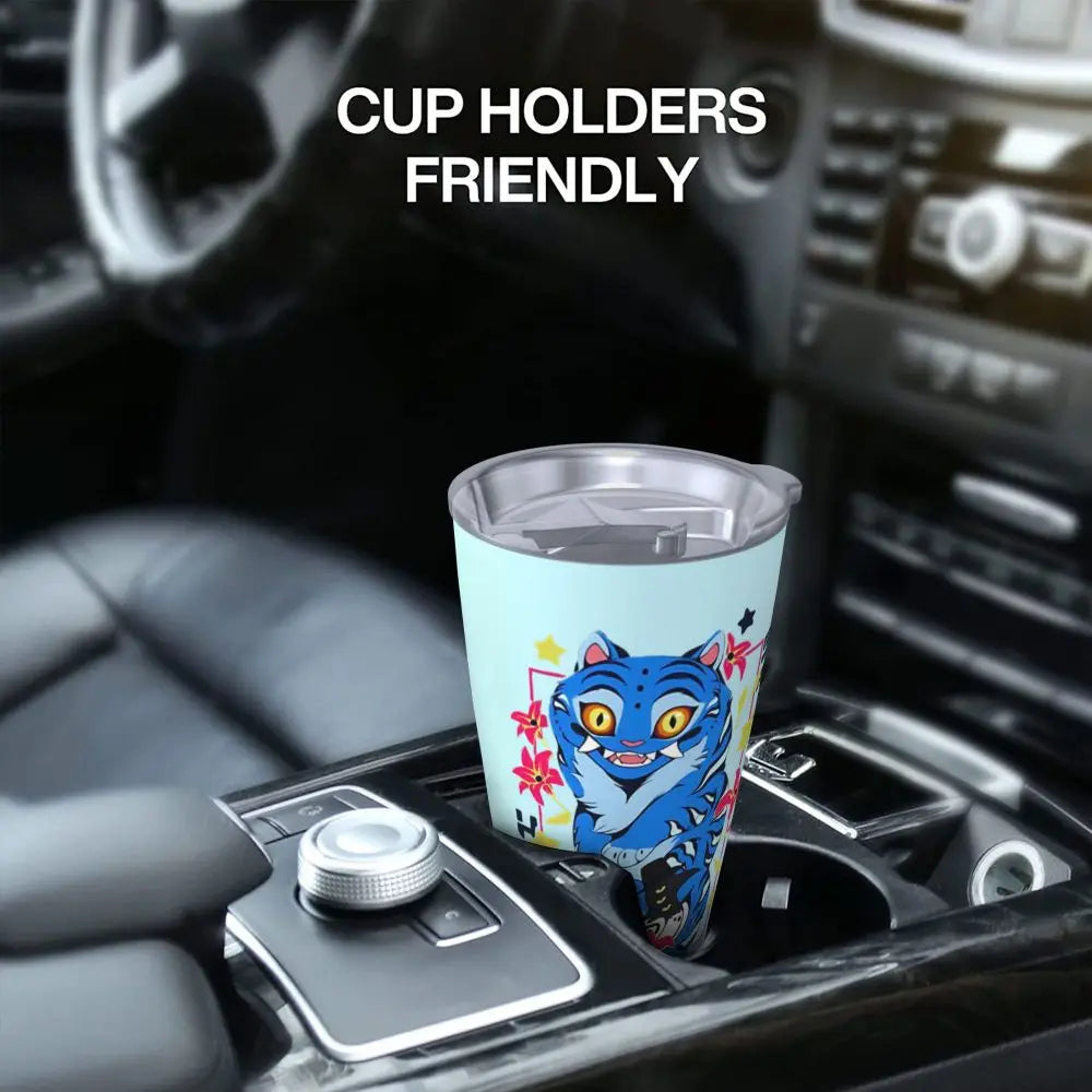 KPop Demon Hunters - Derpy  Insulated Tumbler with Lid Vacuum Thermal Mug Outdoor Travel Car Bottle Cup, 20oz