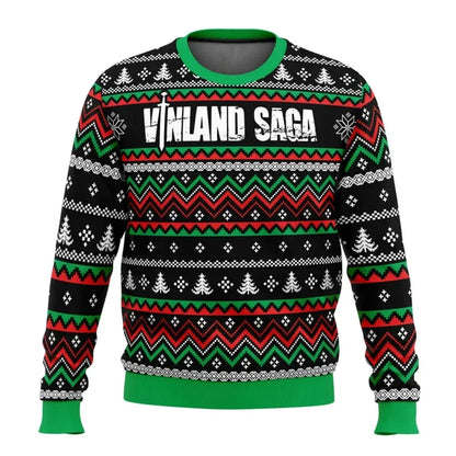 Vinland Saga: Ugly Christmas sweater gift Fashionable men and women pullover Cartoon anime couple Sweatshirt