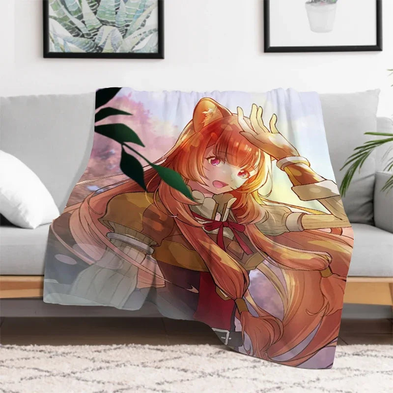 The Rising of the Shield: Hero Warm Bed Fleece Custom Nap Home Fluffy Soft Blankets King Size Microfiber Bedding