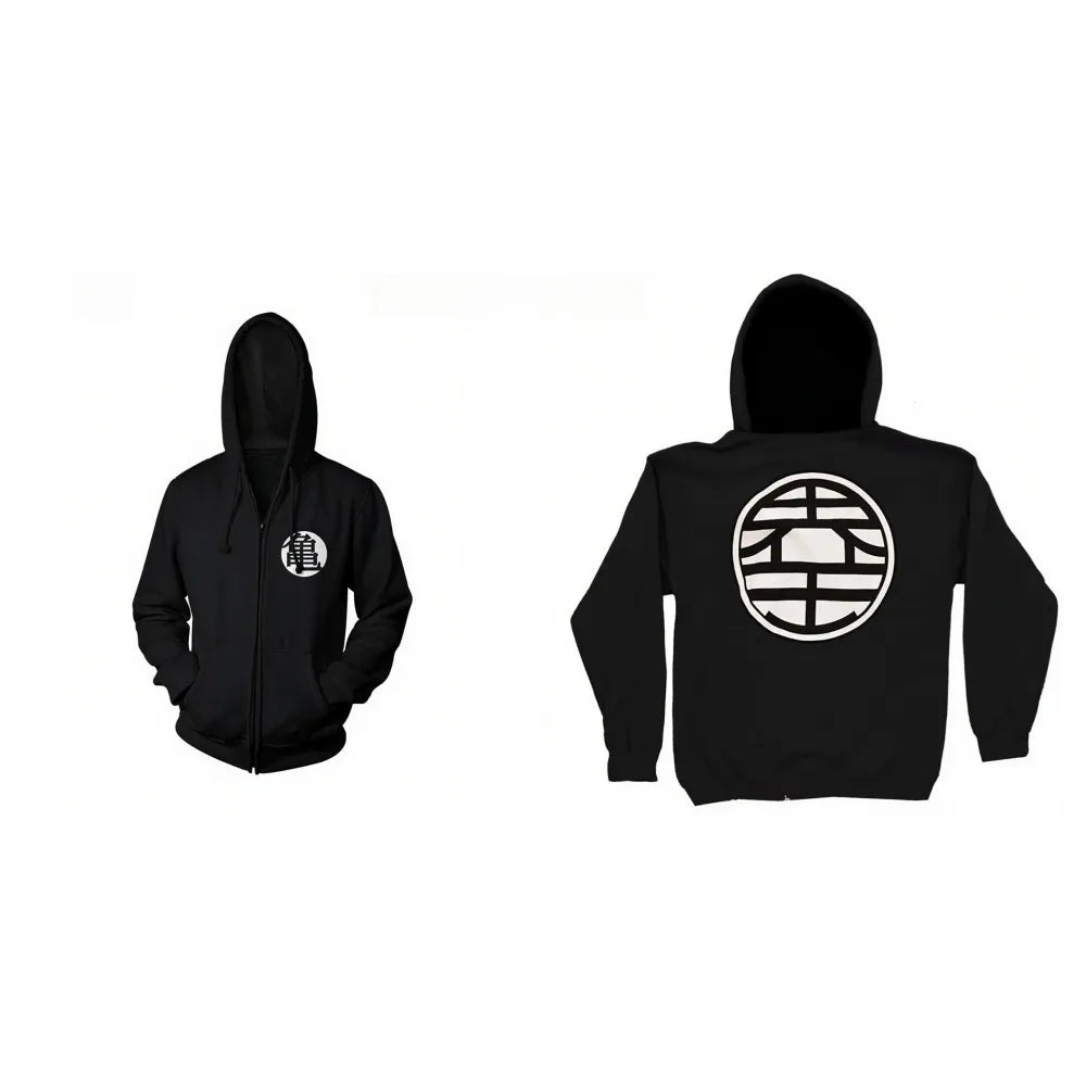 Dragon Ball: Men's and Women's Zipper Coat Hoodie Sweater  Animation Spring and Autumn New Warm Long-sleeved Top