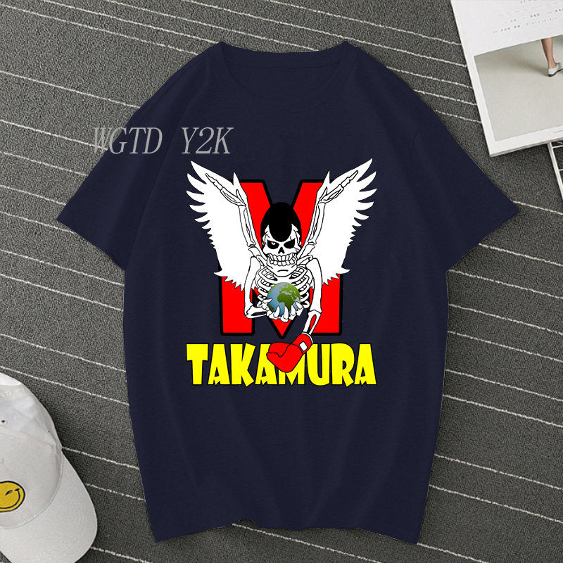 Hajime No Ippo: Kamogawa Boxing Gym T Shirt Unisex Casual Makunouchi Takamura Graphic T-Shirts Clothing Harajuku Streetwear